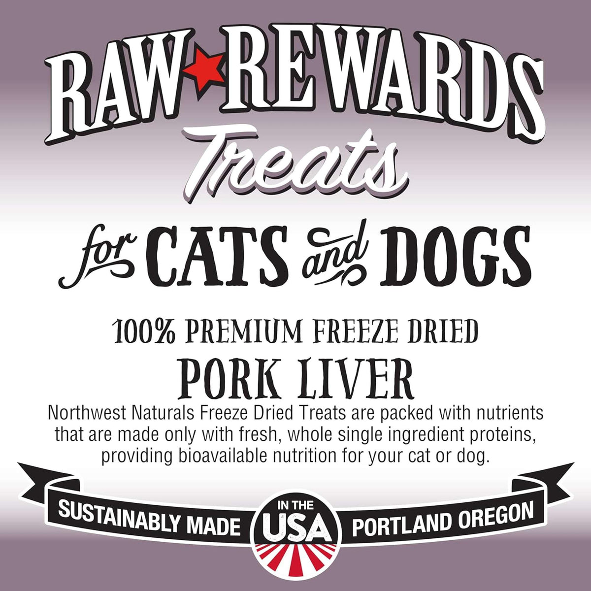 Northwest Naturals Raw Rewards Freeze-Dried Pork Liver Dog &amp; Cat Treats