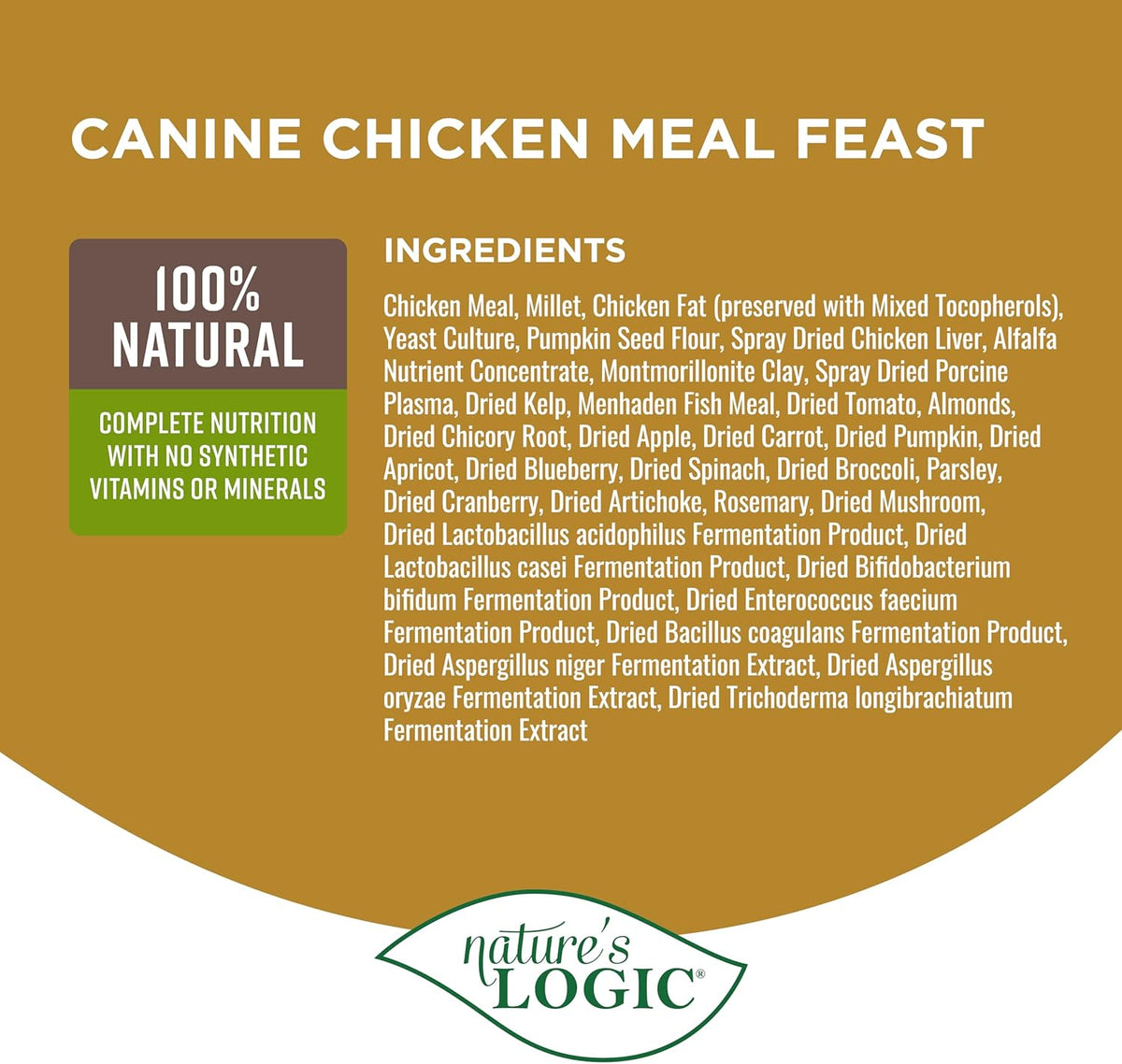 Nature&#39;s Logic Canine Chicken Meal Feast Dog Food
