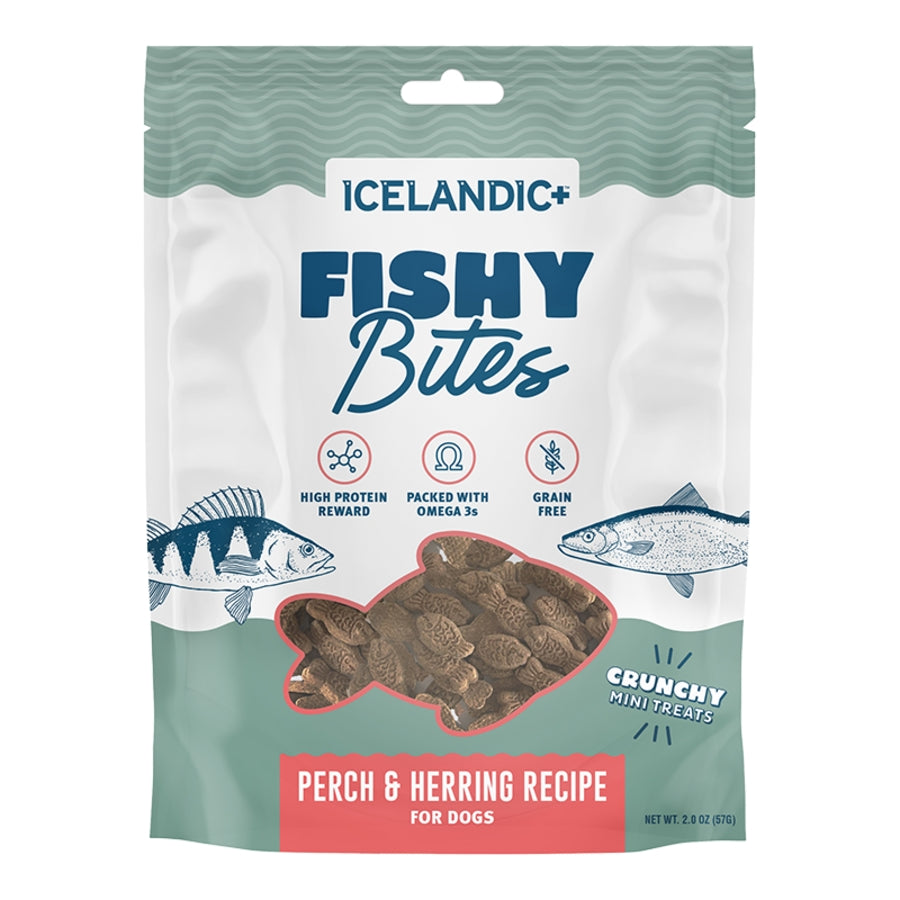 Icelandic+ Fishy Bites Perch &amp; Herring Dog Treats