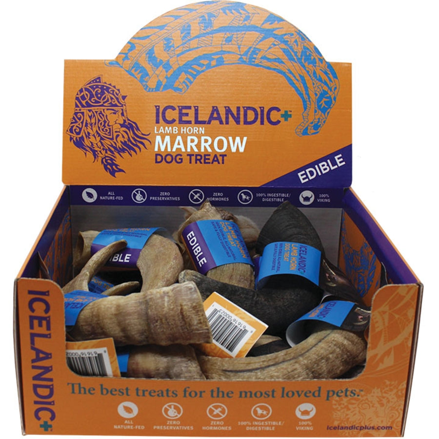 Icelandic+ Lamb Horn with Marrow Dog Chew