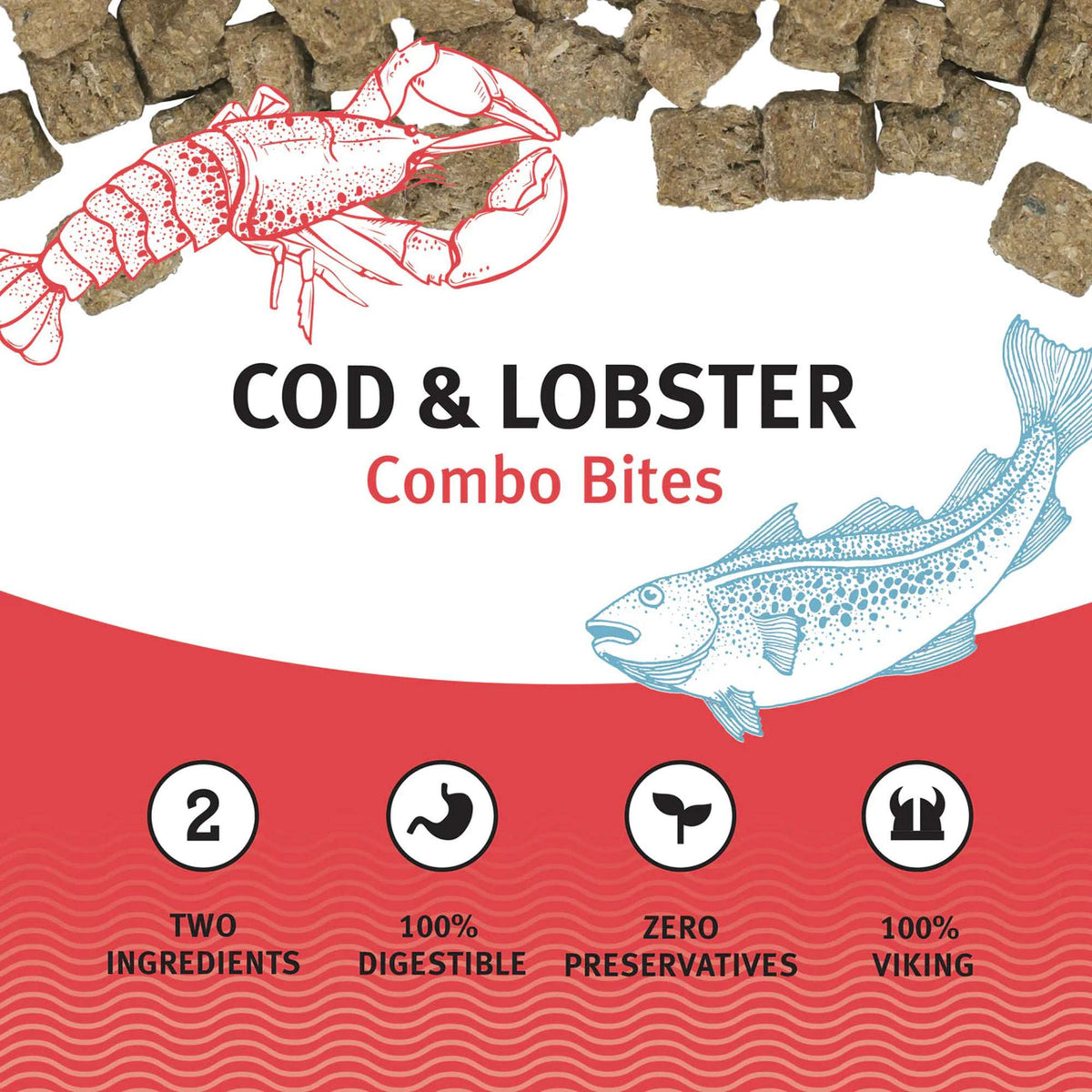 Icelandic+ Combo Bites Cod &amp; Lobster Dog Treats