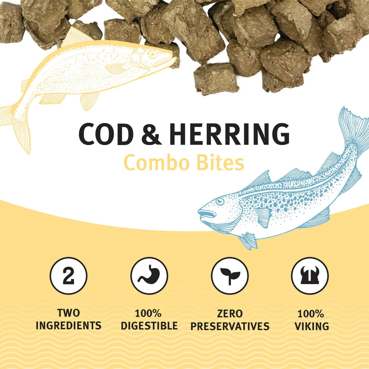 Icelandic+ Combo Bites Cod &amp; Herring Dog Treats