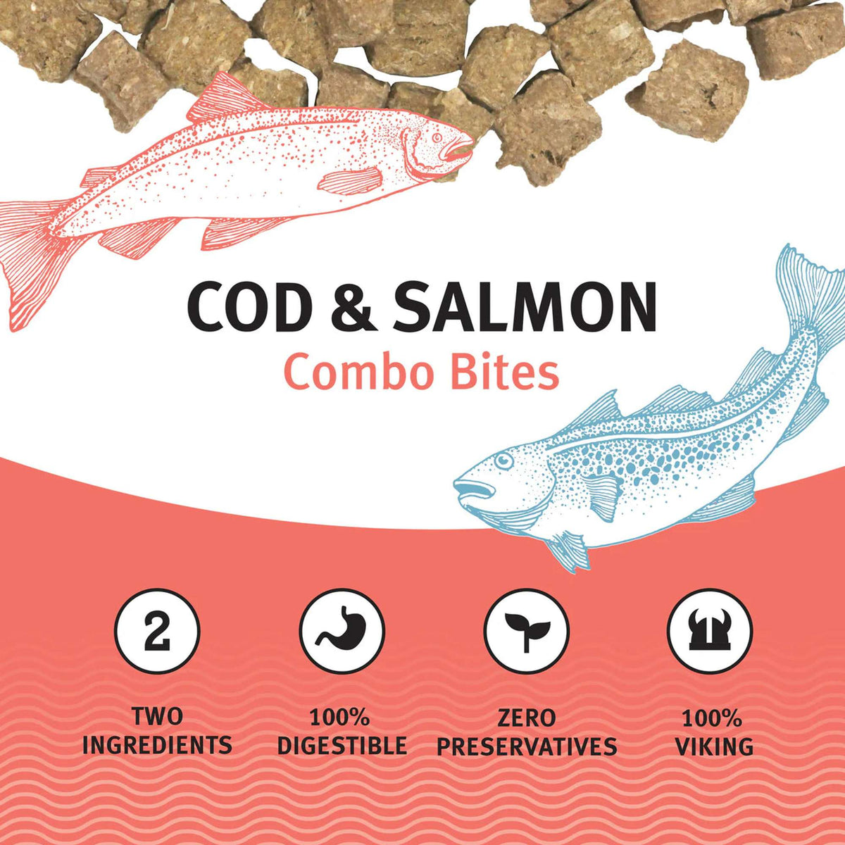 Icelandic+ Combo Bites Cod &amp; Salmon Dog Treats