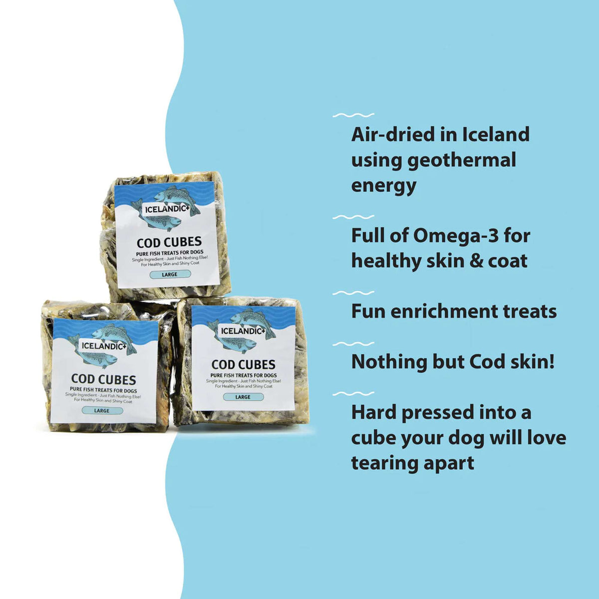 Icelandic+ Cod Cubes Dog Treats