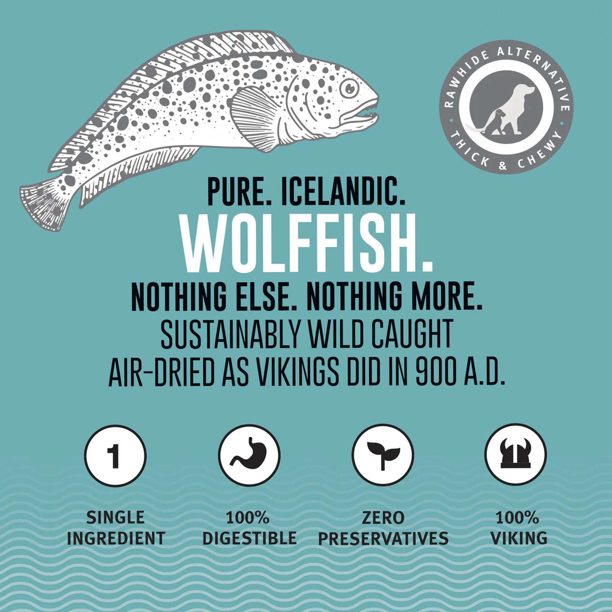 Icelandic+ Spotted Wolffish Sticks Dog Chews