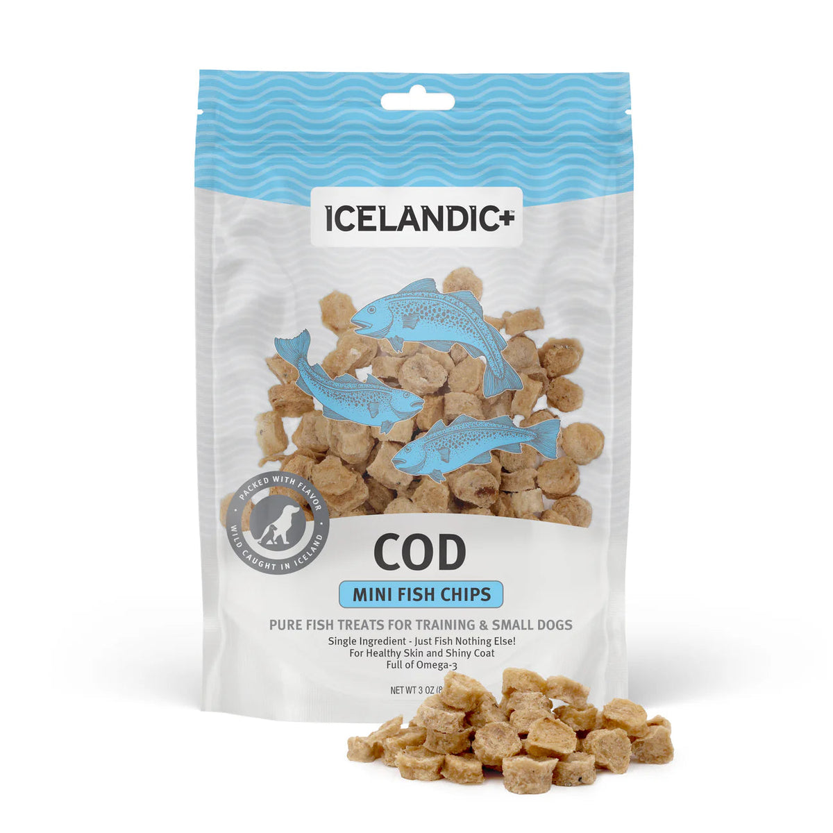 Icelandic+ Cod Fish Chips Dog Treats