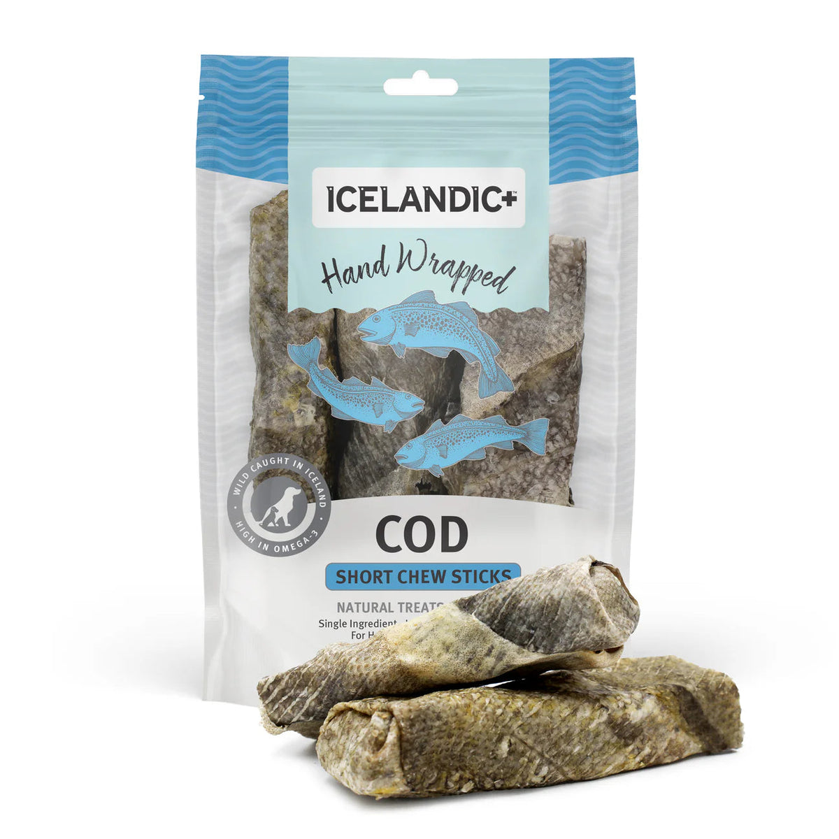 Icelandic+ Hand Wrapped Cod Stick Dog Chews