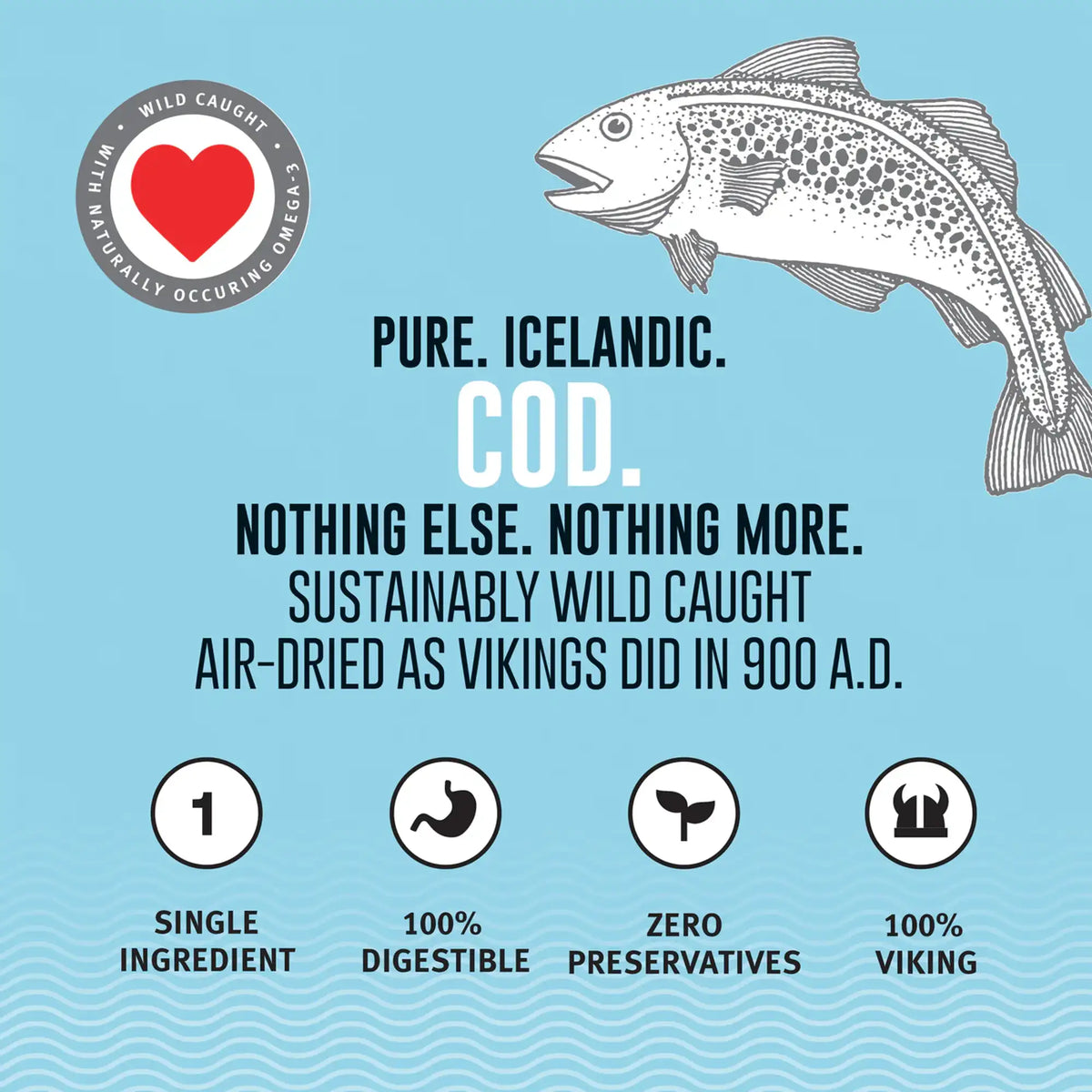 Icelandic+ Hand Wrapped Cod Skin Sticks Dog Chews