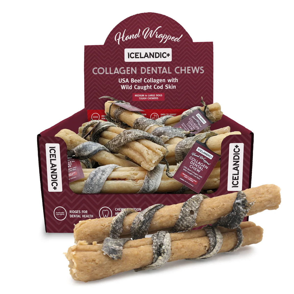 Icelandic+ Beef Collagen Dental Dog Chews