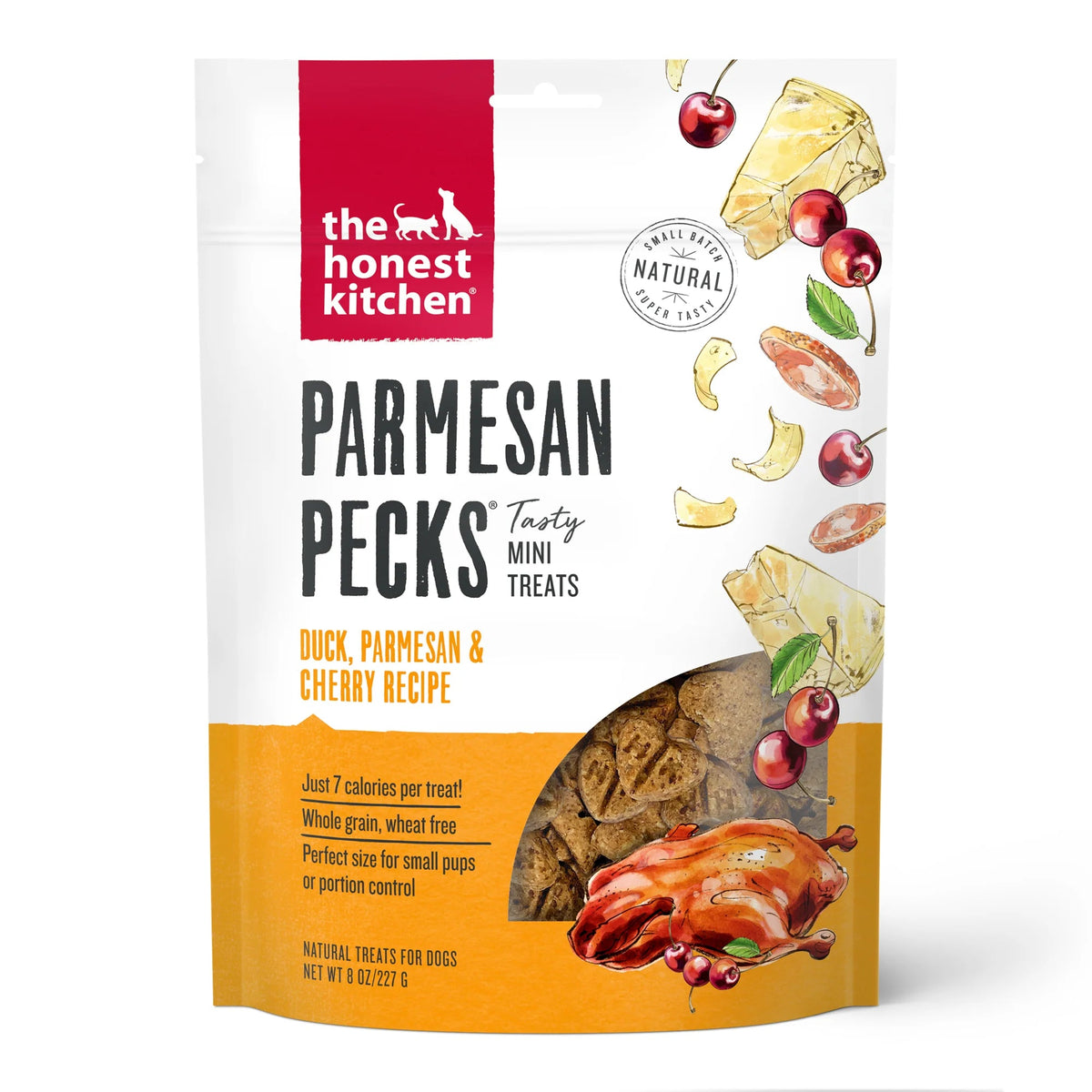 The Honest Kitchen Parmesan Pecks Duck &amp; Cherry Dog Treats