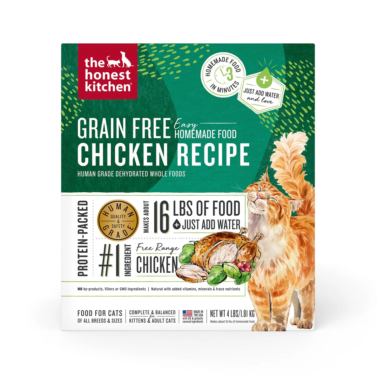 The Honest Kitchen Grain Free Dehydrated Chicken Cat Food
