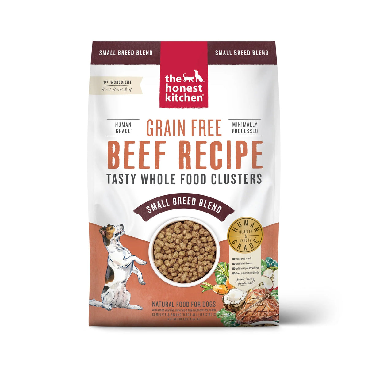 The Honest Kitchen Small Breed Grain Free Beef Clusters Dog Food