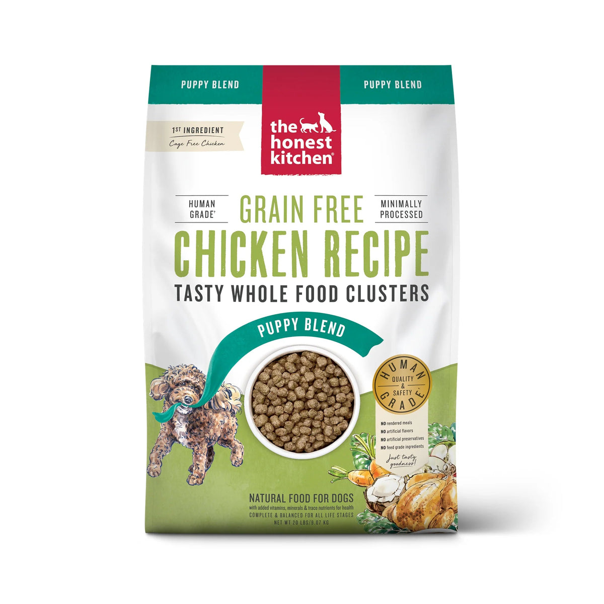 The Honest Kitchen Puppy Grain Free Chicken Clusters Dog Food