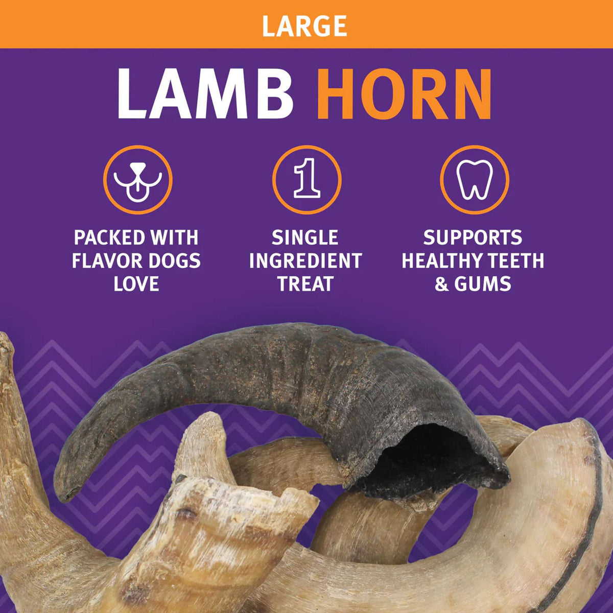 Icelandic+ Lamb Horn Dog Chew