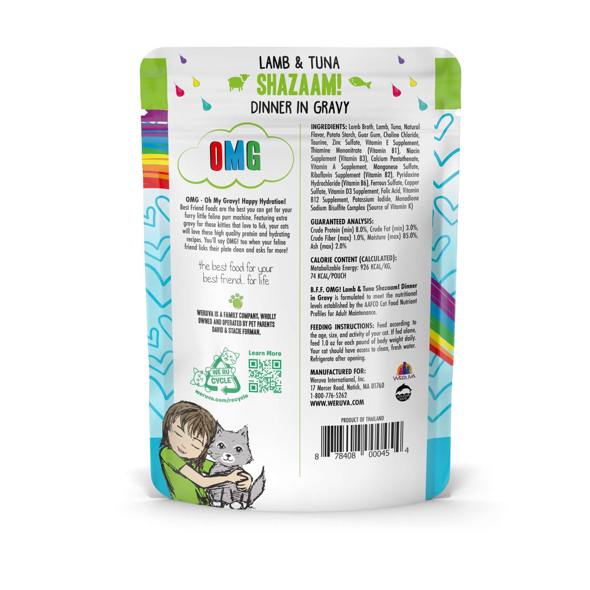 BFF OMG Gravy! Shazaam! Lamb &amp; Tuna Cat Food Pouch