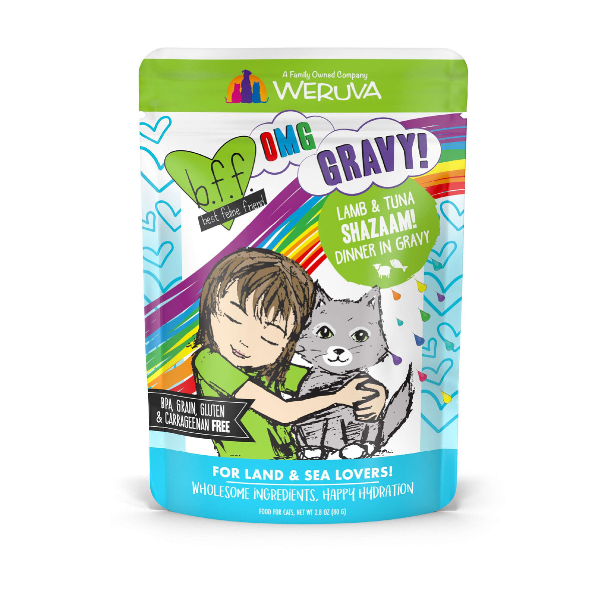 BFF OMG Gravy! Shazaam! Lamb &amp; Tuna Cat Food Pouch