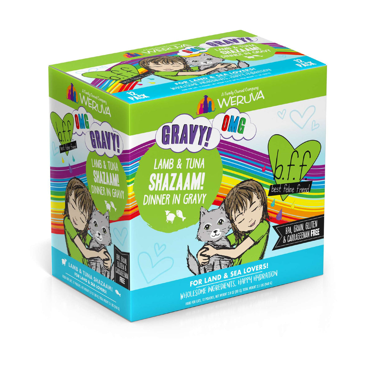 BFF OMG Gravy! Shazaam! Lamb &amp; Tuna Cat Food Pouch
