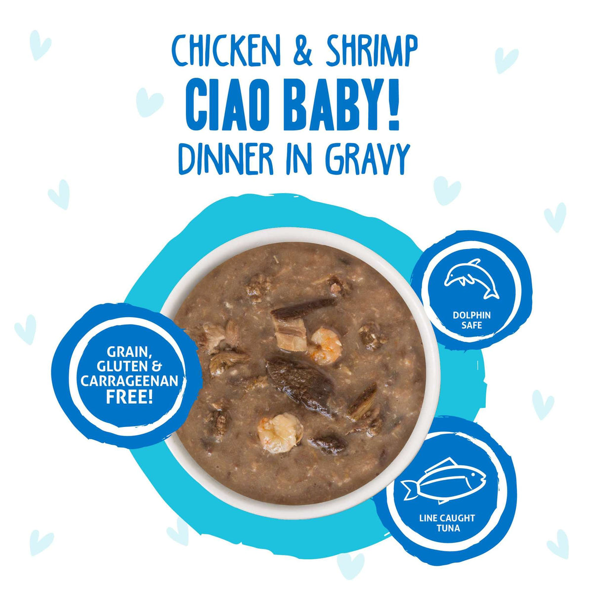 BFF OMG Gravy! Ciao Baby! Chicken &amp; Shrimp Cat Food Pouch