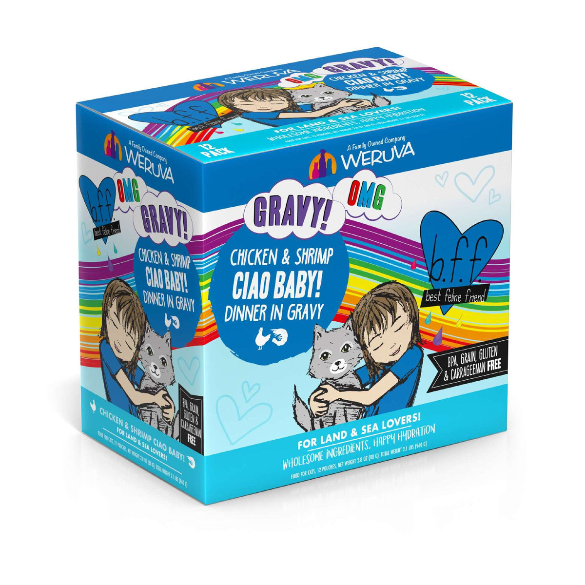 BFF OMG Gravy! Ciao Baby! Chicken &amp; Shrimp Cat Food Pouch