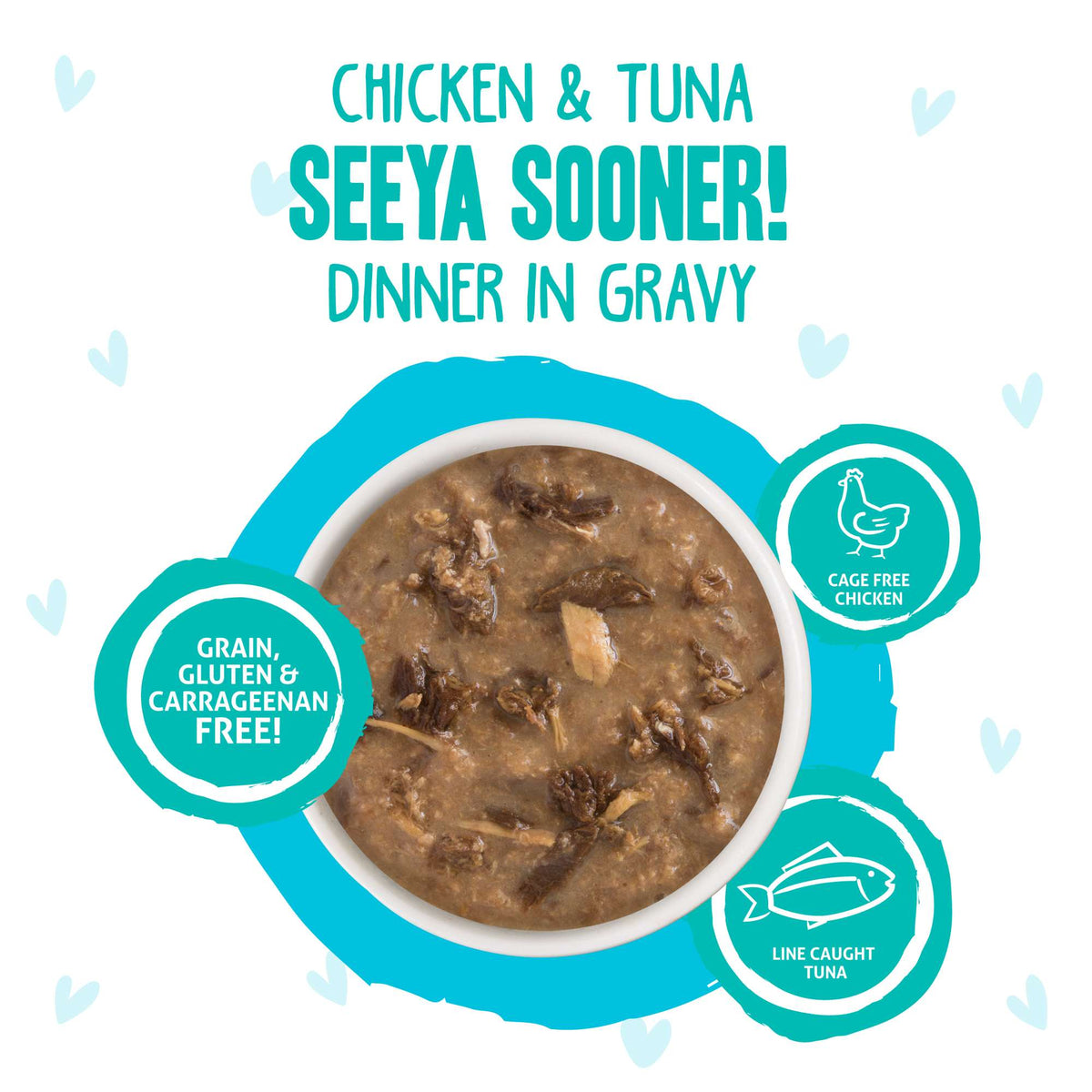 BFF OMG Gravy! Seeya Sooner! Chicken &amp; Tuna Cat Food Pouch
