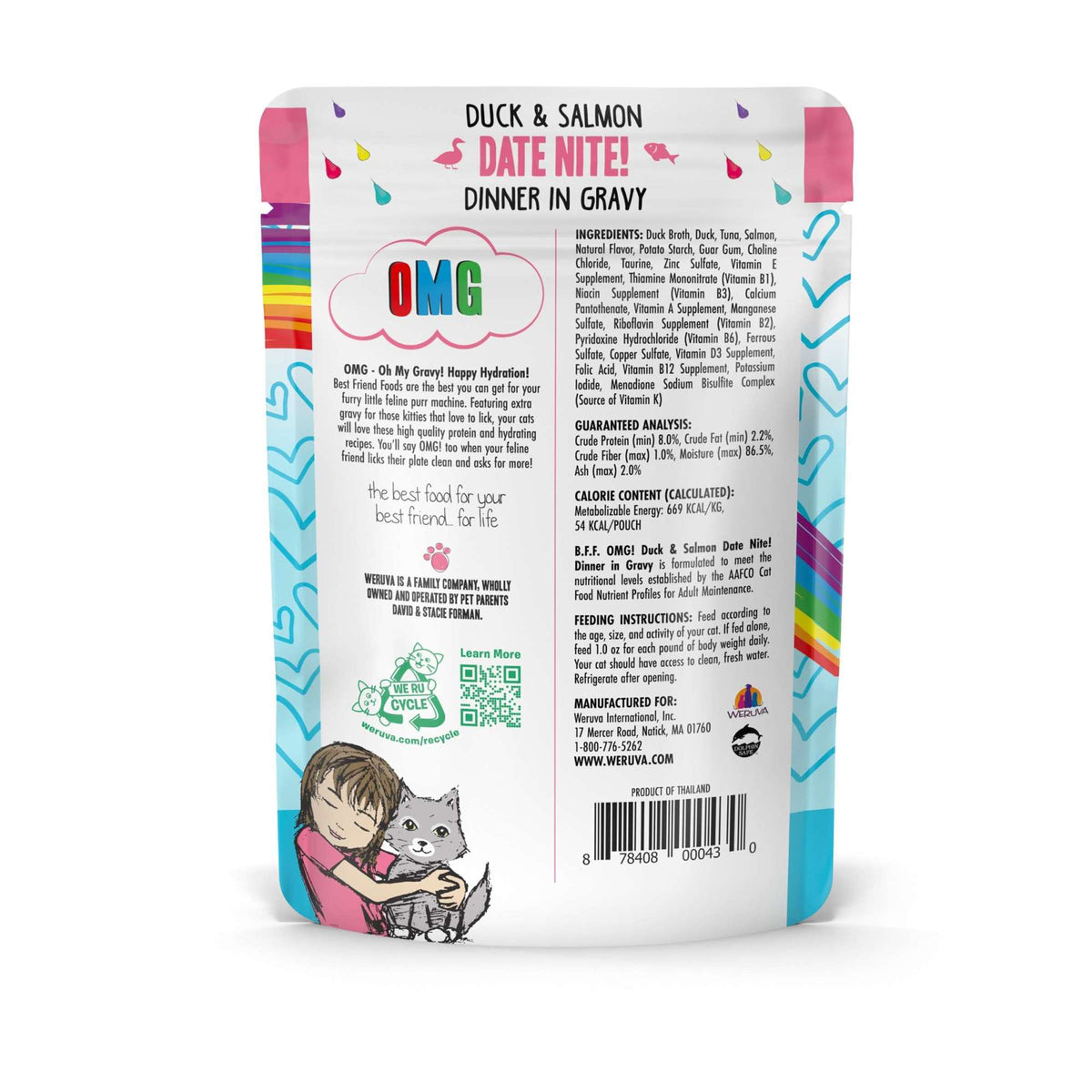 BFF OMG Gravy! Date Nite! Duck &amp; Salmon Cat Food Pouch