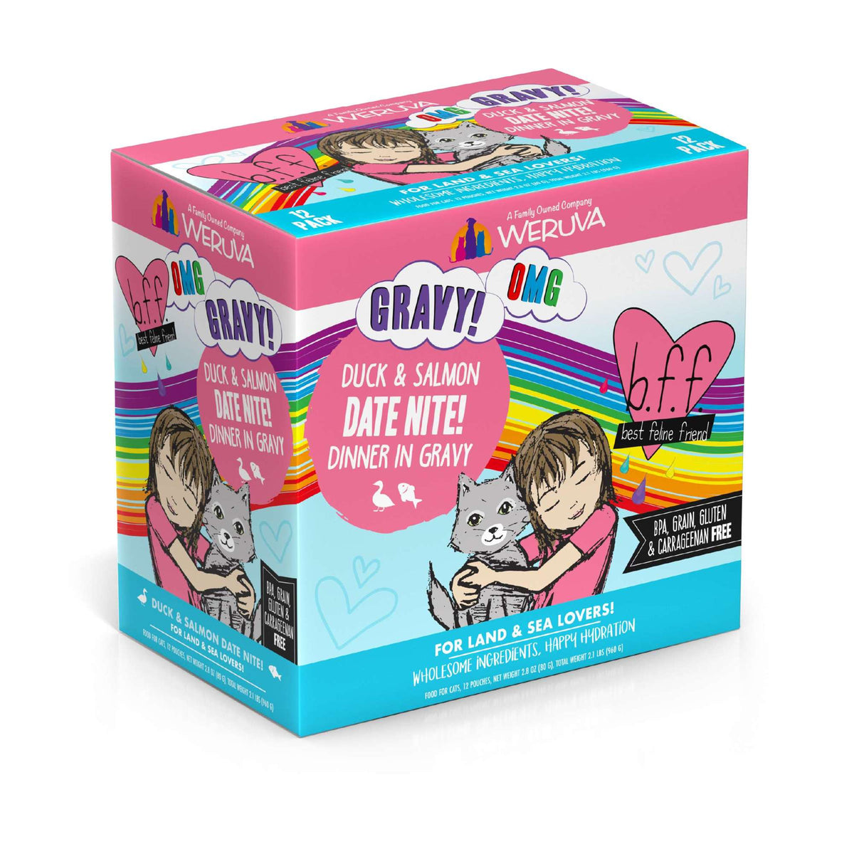 BFF OMG Gravy! Date Nite! Duck &amp; Salmon Cat Food Pouch