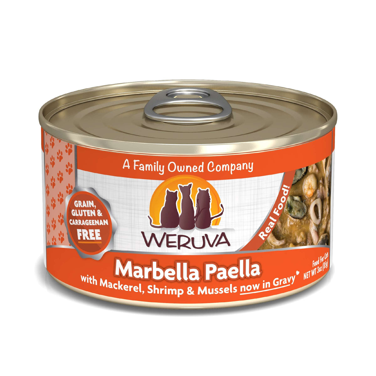 Weruva Marbella Paella with Mackerel, Shrimp &amp; Mussels Canned Cat Food