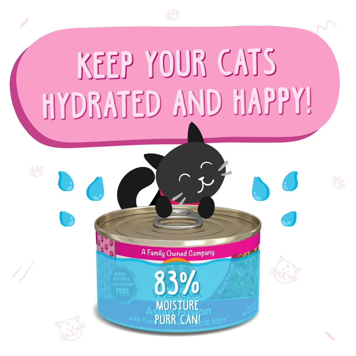 Weruva Asian Fusion Tuna &amp; Shirasu Canned Cat Food