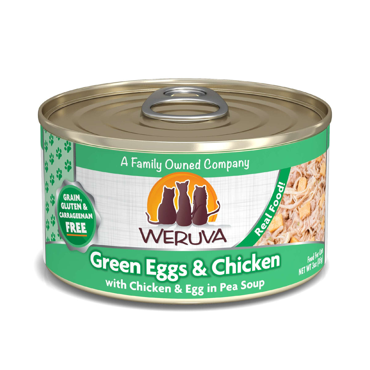 Weruva Green Eggs &amp; Chicken with Chicken &amp; Egg in Pea Soup Canned Cat Food