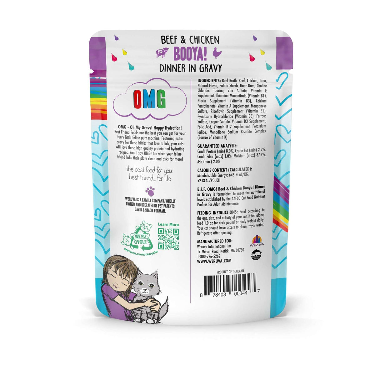 BFF OMG Gravy! Booya! Beef &amp; Chicken Cat Food Pouch