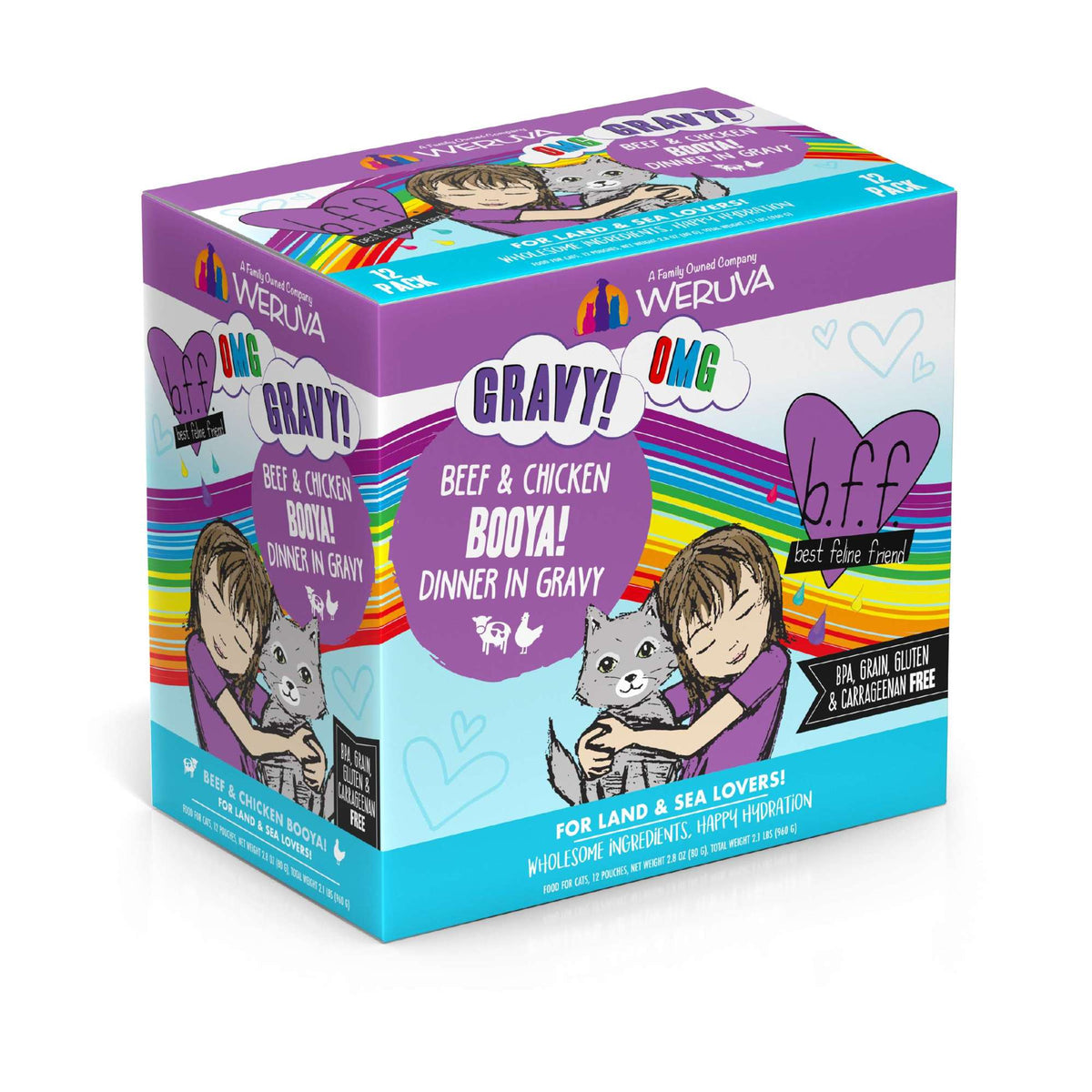 BFF OMG Gravy! Booya! Beef &amp; Chicken Cat Food Pouch