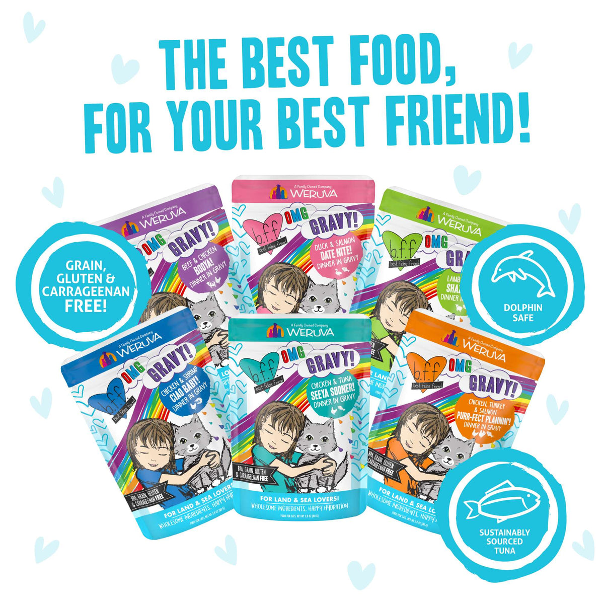 BFF OMG Variety Potluck O&#39; Pouches Variety Pack Cat Food Pouch