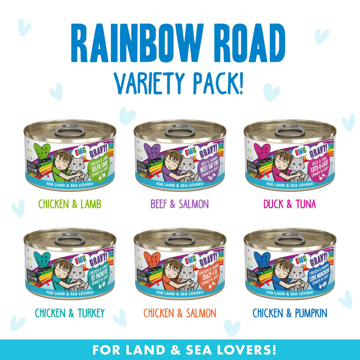 BFF OMG Rainbow Road Variety Pack Canned Cat Food