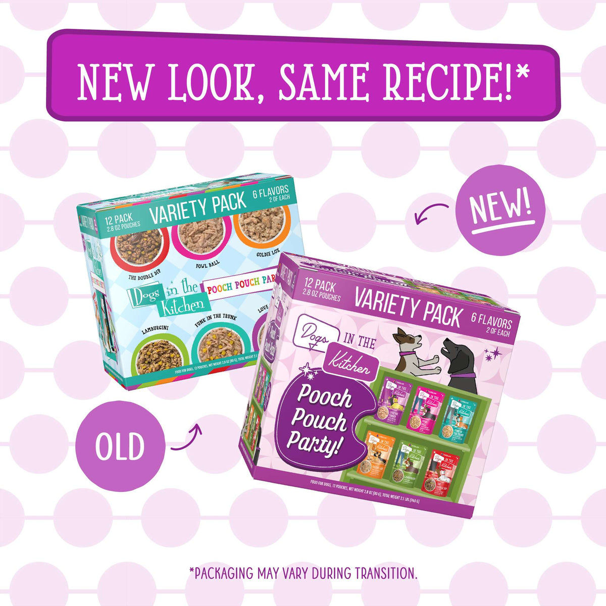 Dogs In The Kitchen Pooch Pouch Partay! Variety Pack Pouch