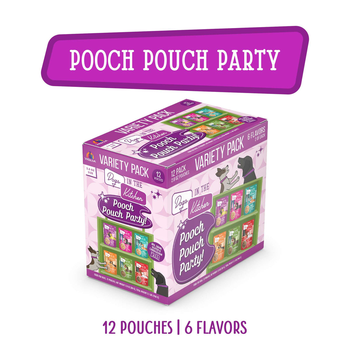 Dogs In The Kitchen Pooch Pouch Partay! Variety Pack Pouch