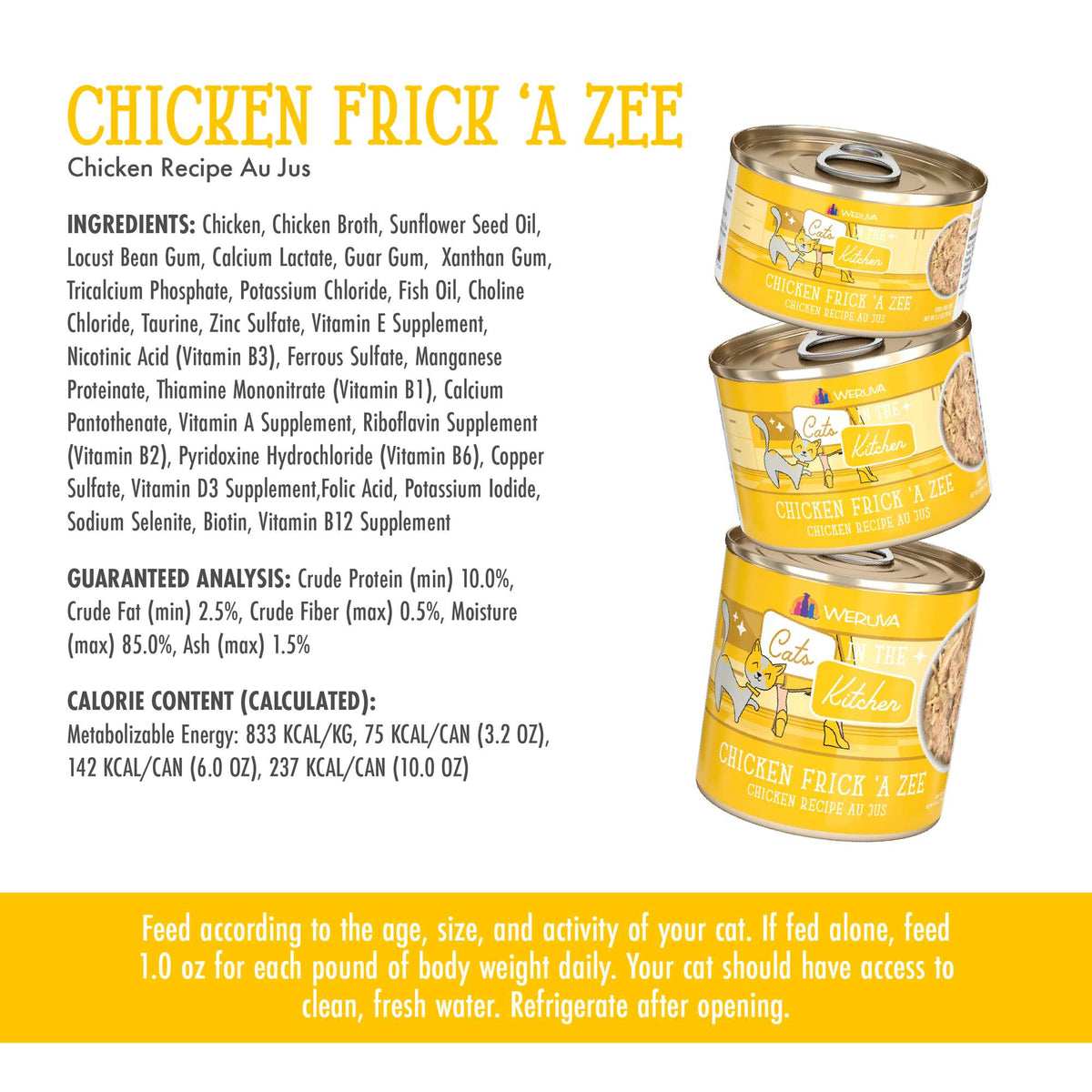 Cats In the Kitchen Chicken Frick &#39;A Zee Canned Food