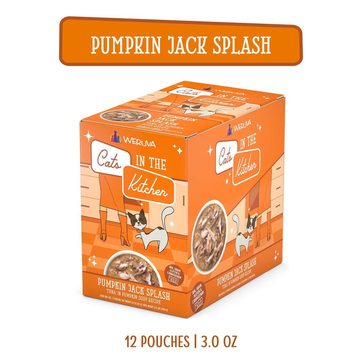 Cats In the Kitchen Pumpkin Jack Splash Tuna in Pumpkin Soup Pouch