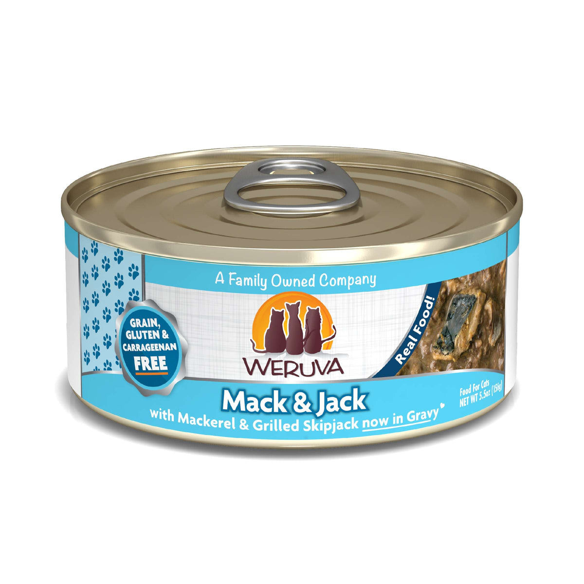 Weruva Mack &amp; Jack Mackerel &amp; Grilled Skipjack Canned Cat Food