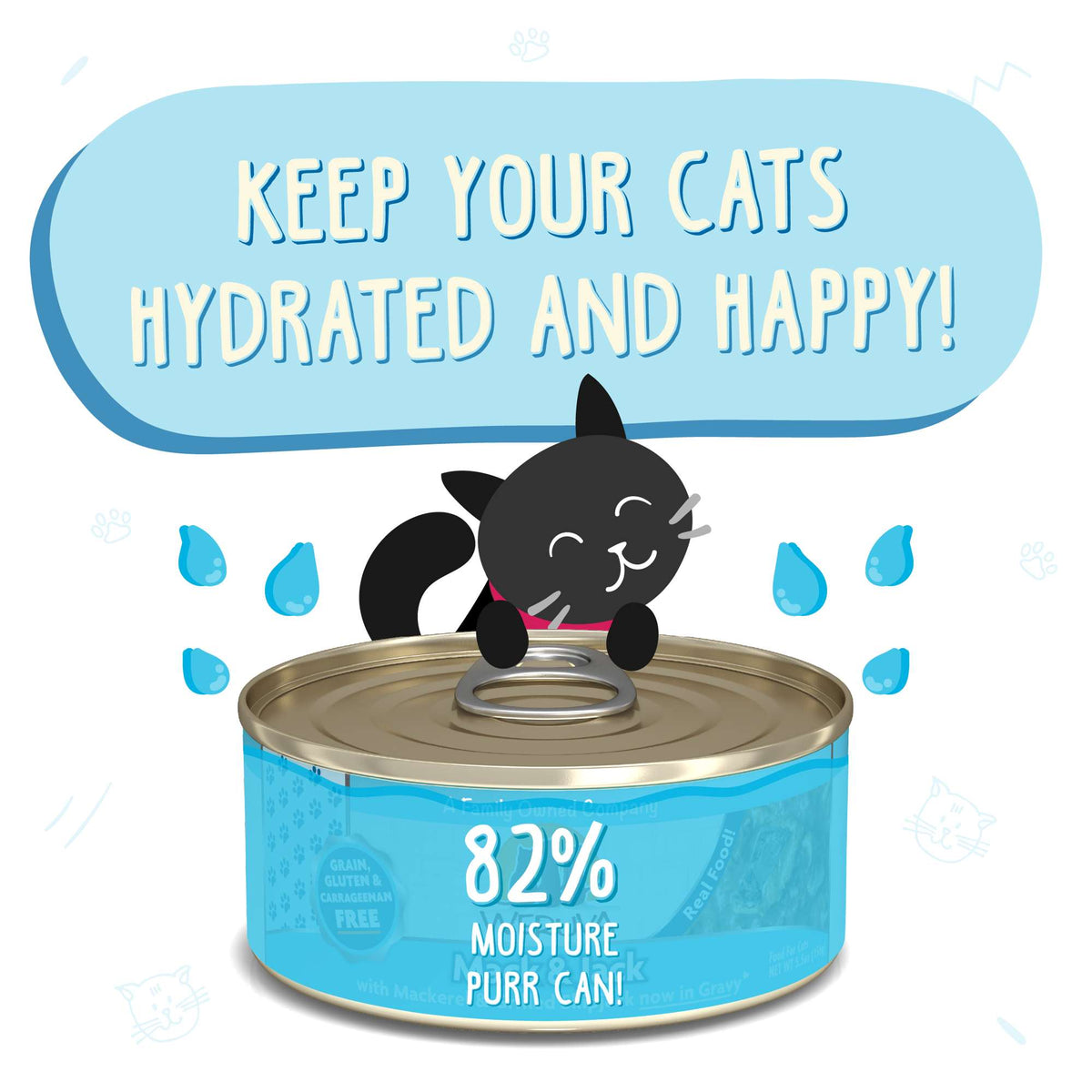 Weruva Mack &amp; Jack Mackerel &amp; Grilled Skipjack Canned Cat Food