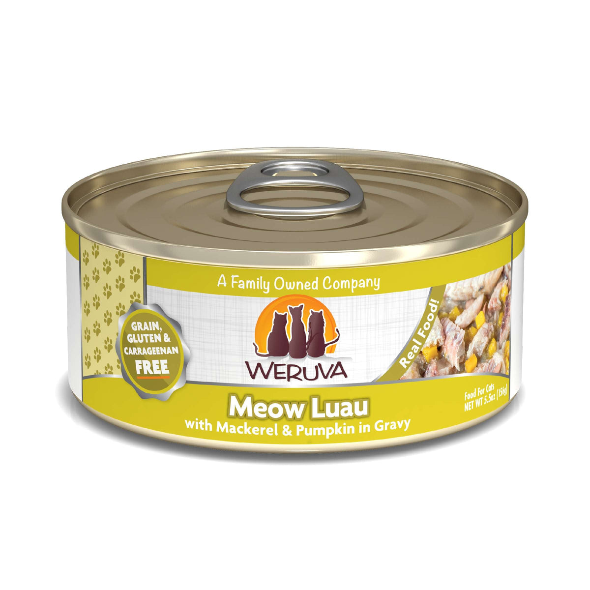 Weruva Meow Luau with Mackerel &amp; Pumpkin Canned Cat Food