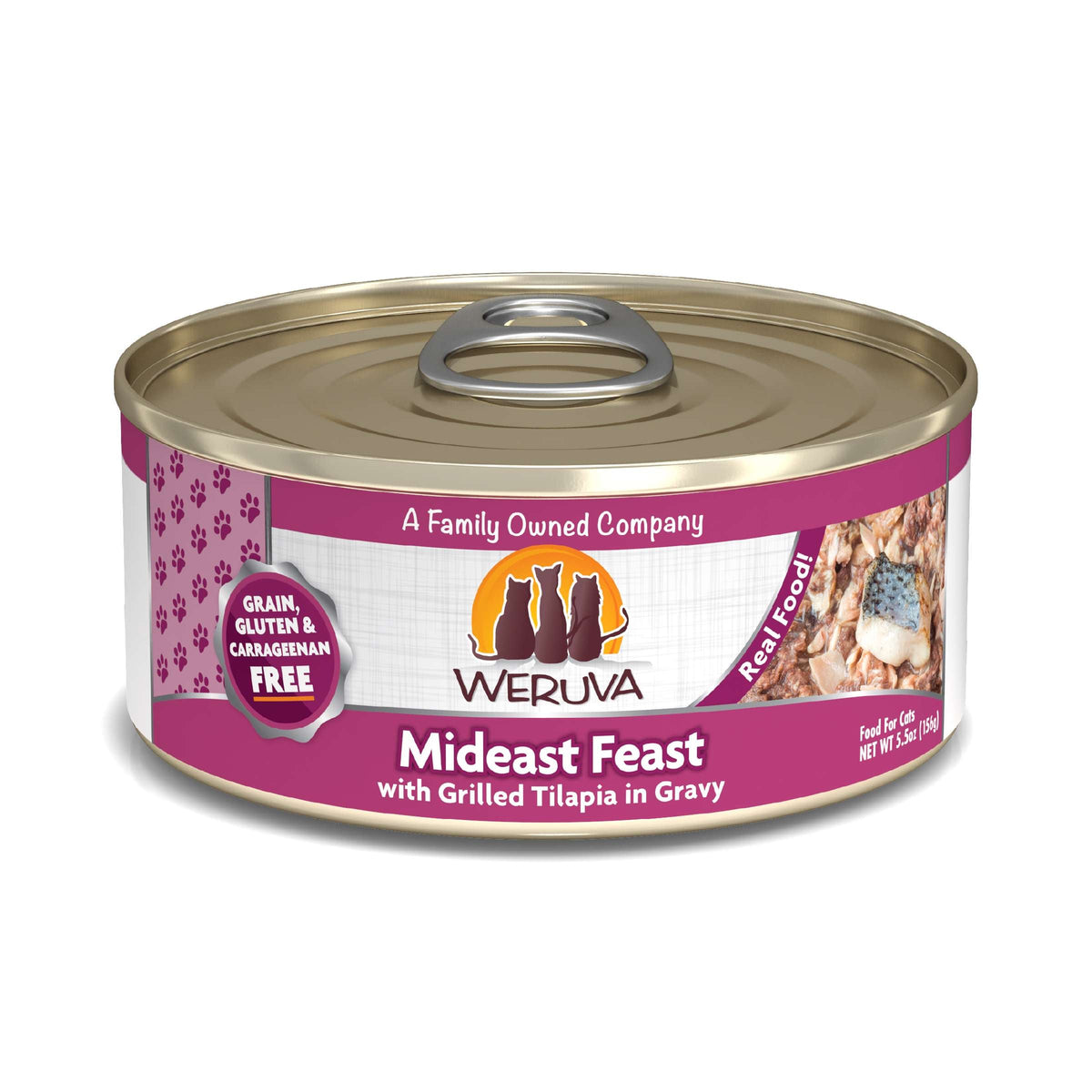 Weruva Mideast Feast with Grilled Tilapia Canned Cat Food
