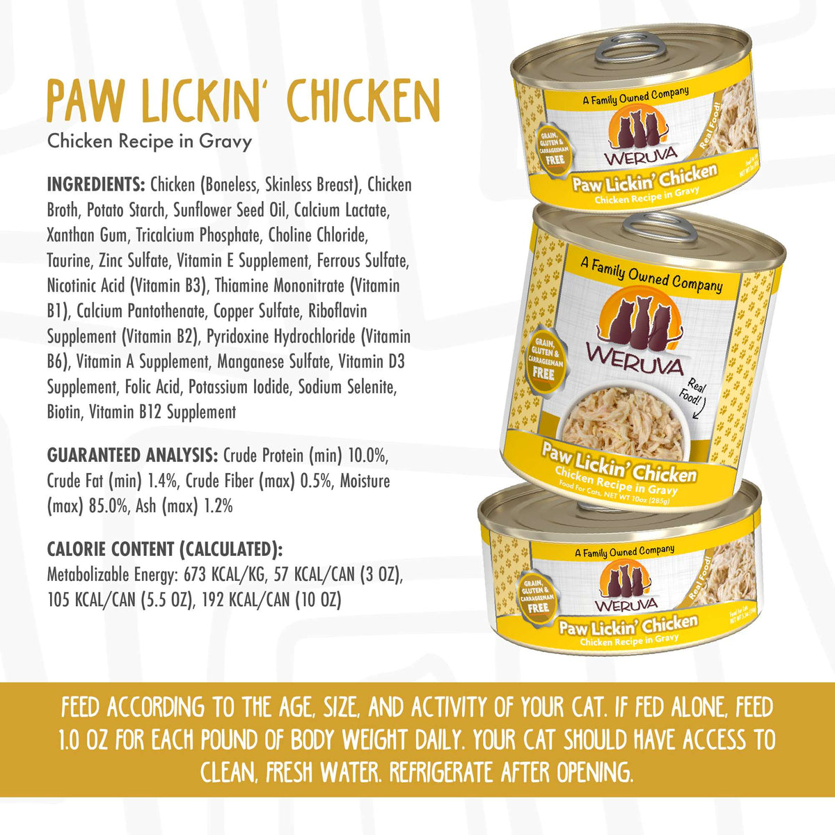 Weruva Paw Lickin&#39; Chicken Canned Cat Food