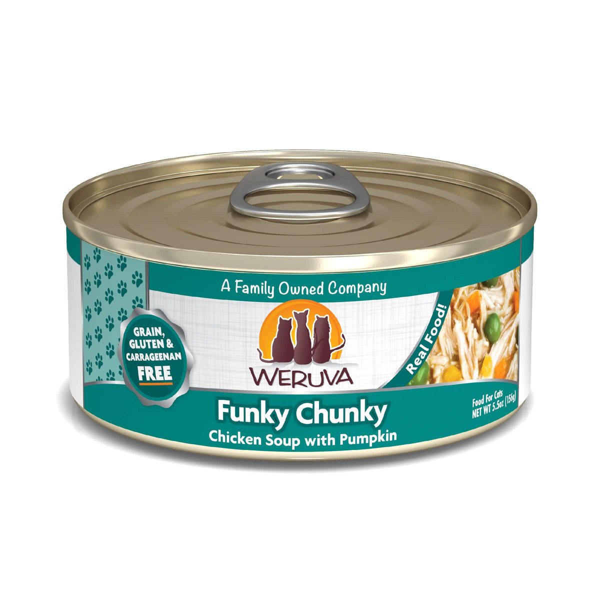 Weruva Funky Chunky Chicken Soup with Pumpkin Canned Cat Food