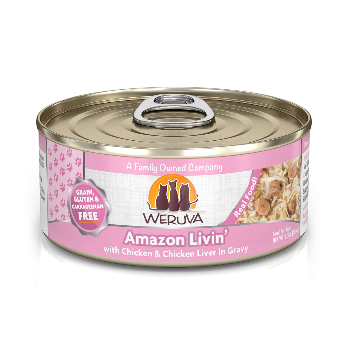 Weruva Amazon Livin&#39; Chicken &amp; Chicken Liver Canned Cat Food