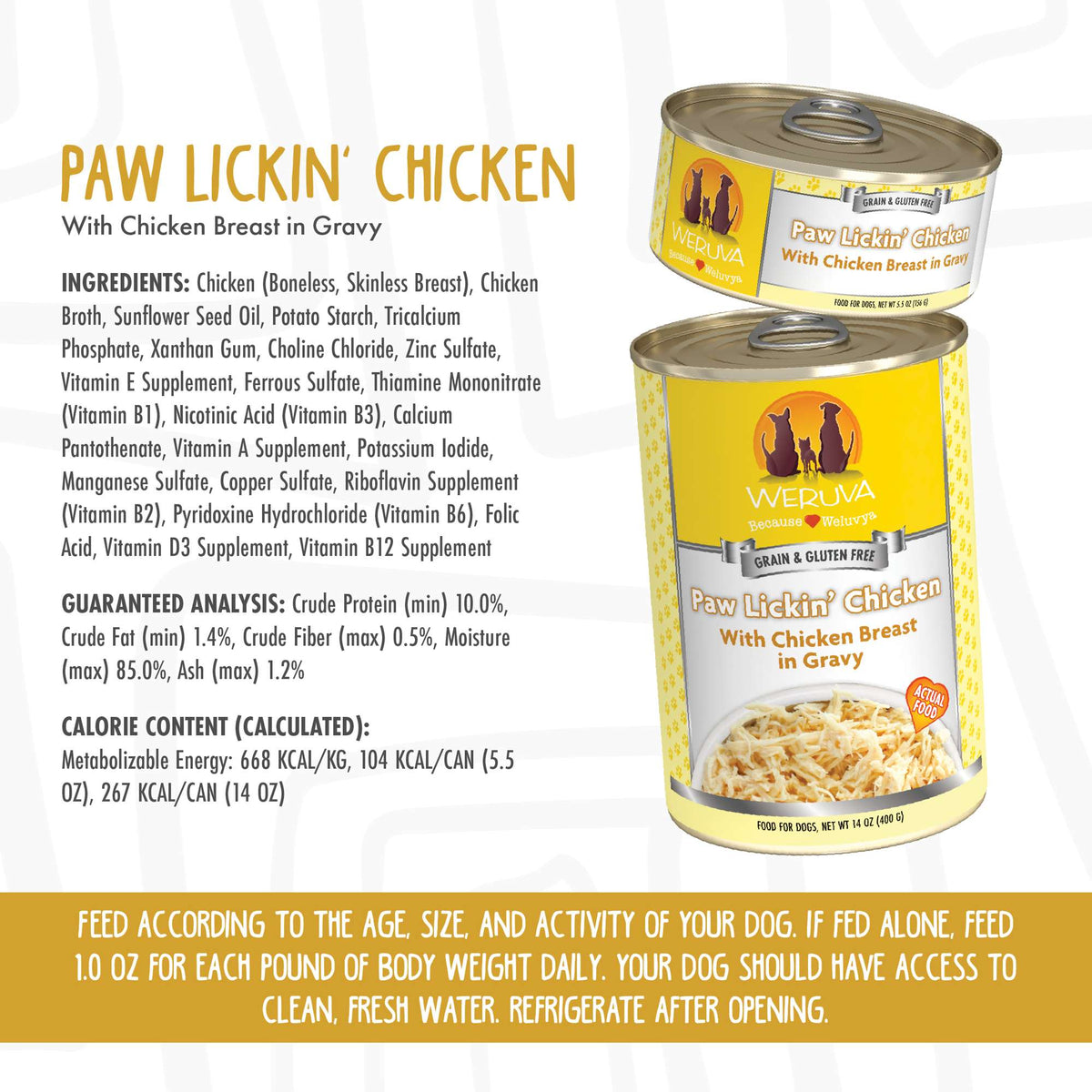 Weruva Paw Lickin&#39; Chicken Canned Dog Food