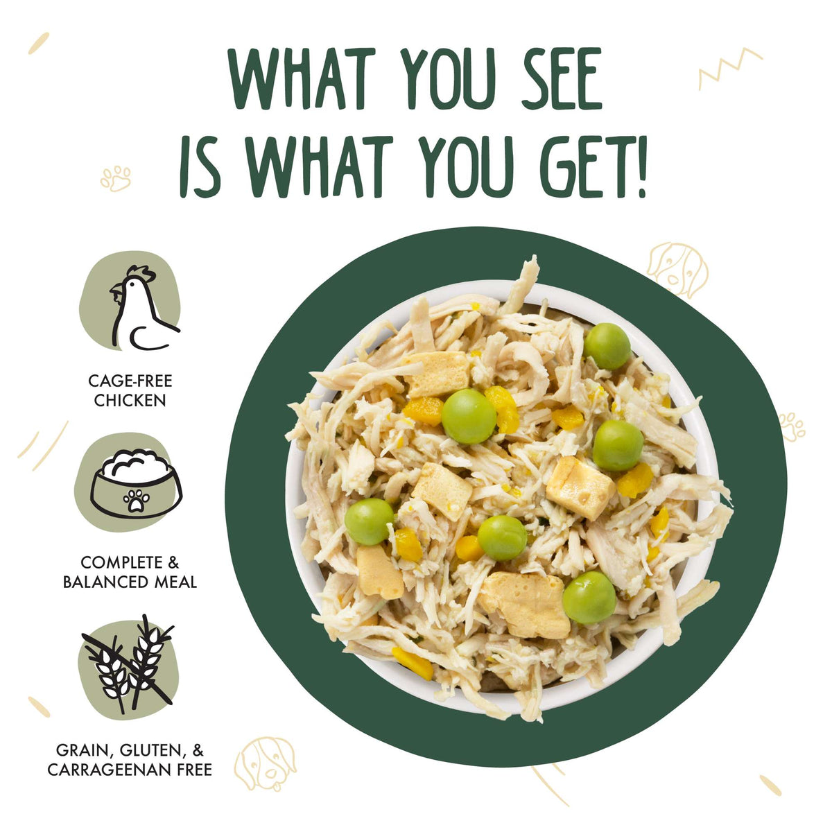 Weruva Green Eggs &amp; Chicken with Chicken, Eggs &amp; Greens Canned Dog Food