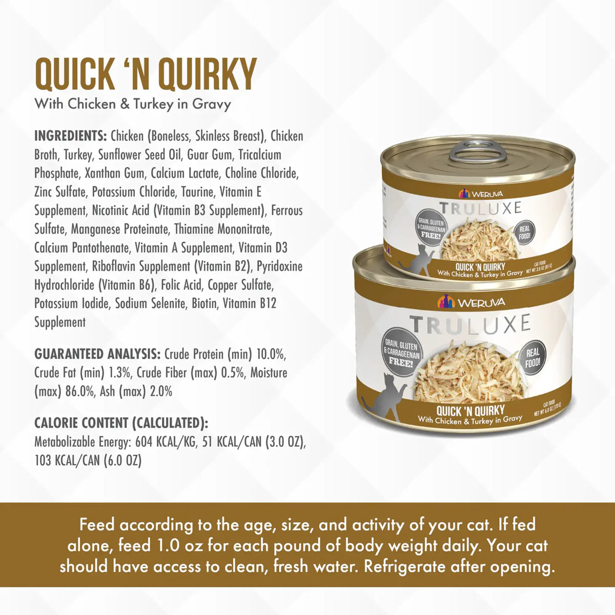 TruLuxe Quick &#39;N Quirky Chicken &amp; Turkey Canned Cat Food