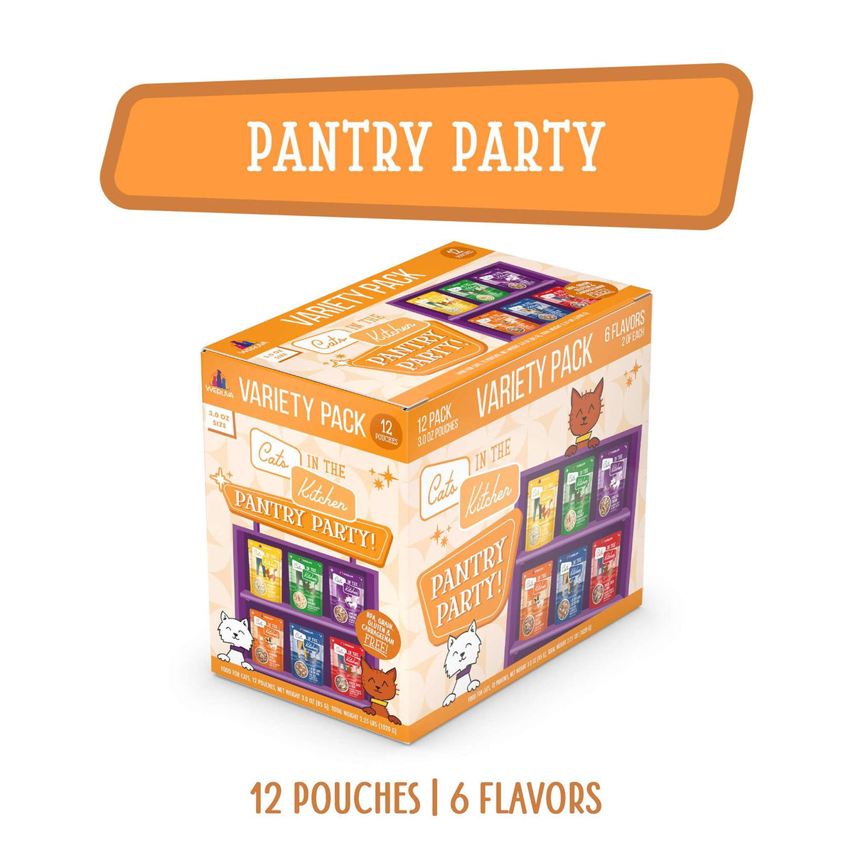 Cats In the Kitchen Pantry Party! Variety Pack Pouch