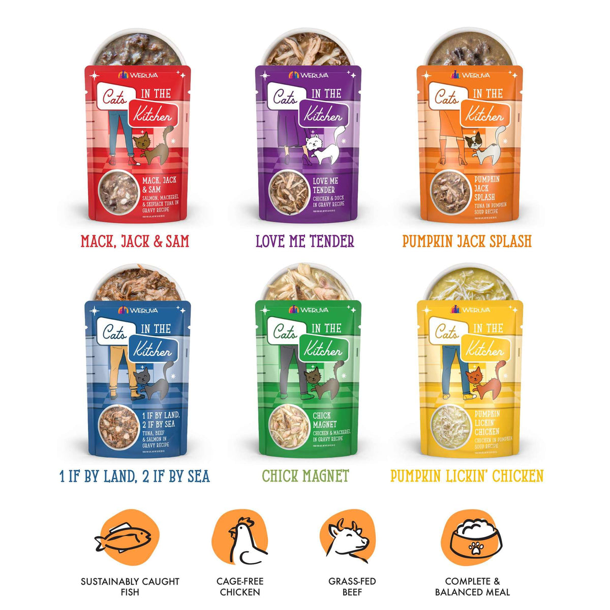 Cats In the Kitchen Pantry Party! Variety Pack Pouch