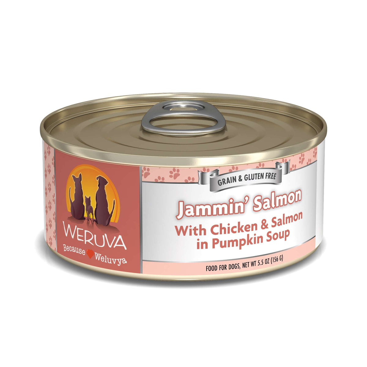 Weruva Jammin&#39; Salmon with Chicken &amp; Salmon in Pumpkin Soup Canned Dog Food